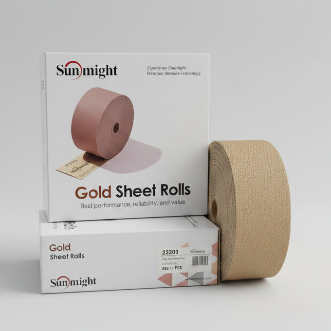 Sunmight PSA Gold Sheet Roll 2-3/4" x 25 Yards Sandpaper Roll
