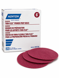 Norton Thin-Flex Primer Prep Discs 6" Maroon Surface Conditioning Discs - 25 Discs