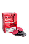 Sunmight 90702+ Ceramic Quick Change Disc 2" 36 Grit - Roloc Style (25 Discs/Box)