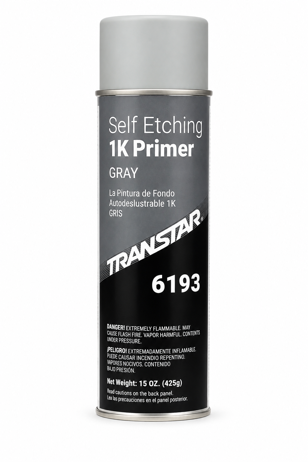 Transtar 6193 Self Etching 1K Primer Gray Aerosol 15 oz