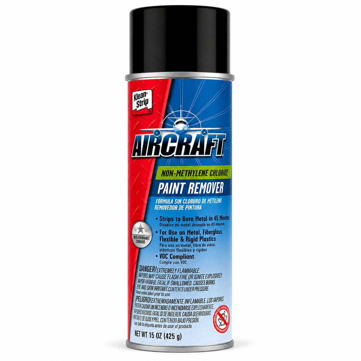 Klean-Strip Aircraft Non-Methylene Chloride Paint Remover Aerosol – 15 oz