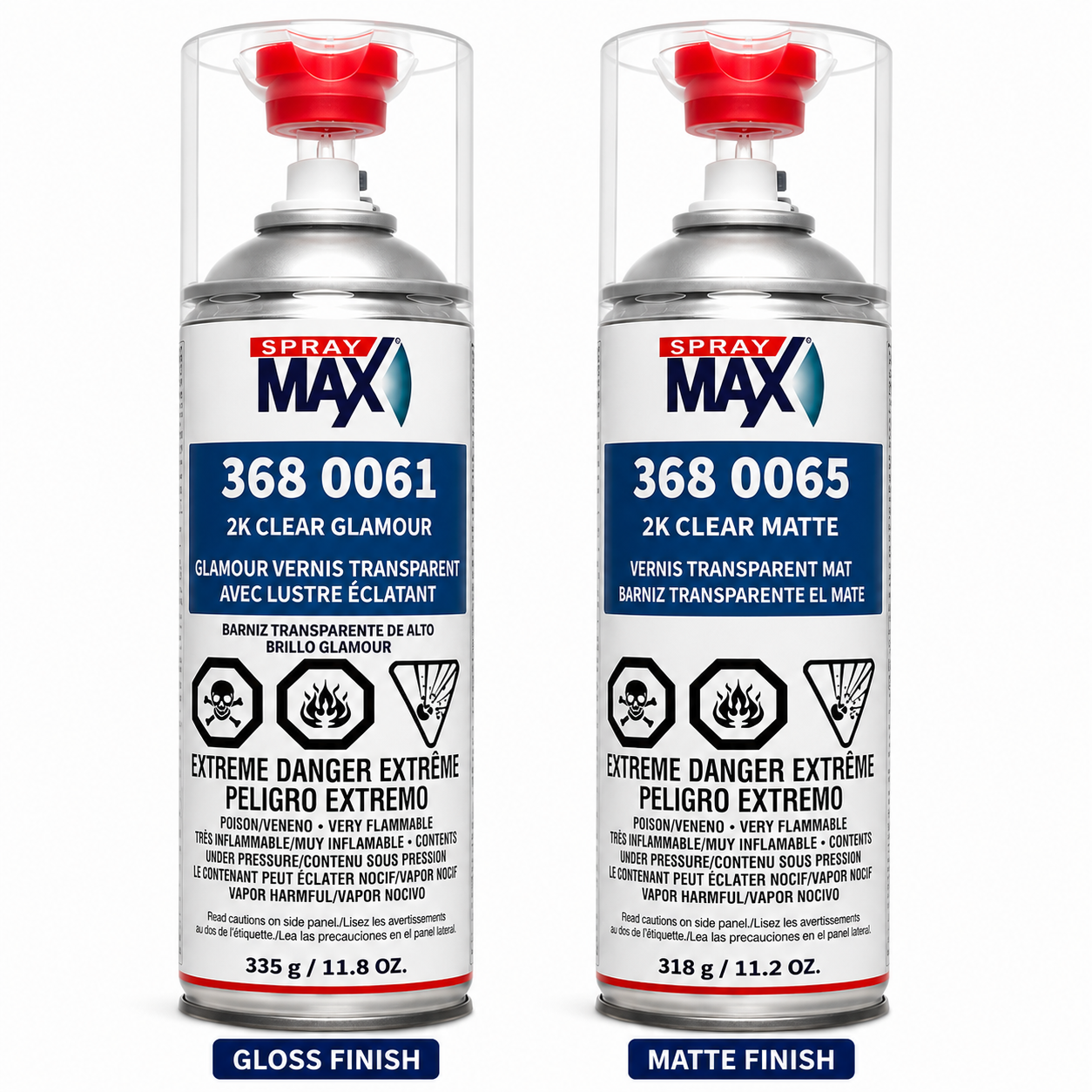 SprayMax 2K Clear Coat Aerosol | Gloss & Matt Automotive Clear