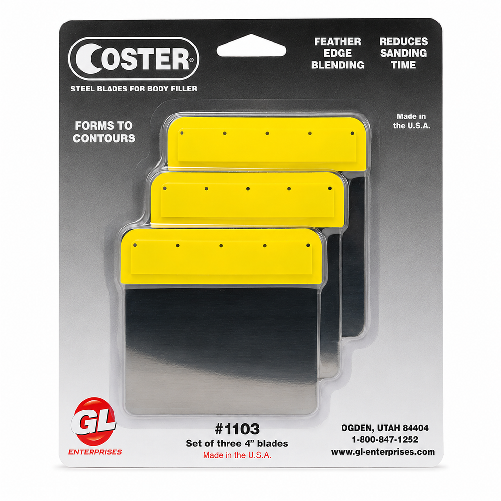Coster Steel Blades for Body Filler