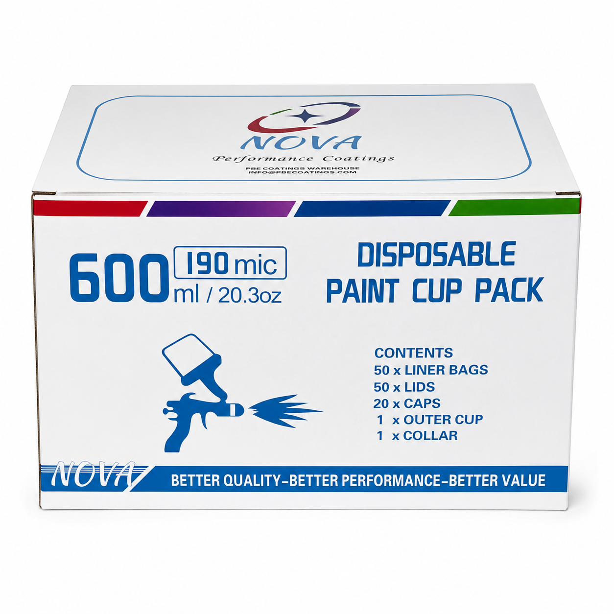 Nova Disposable Paint Cup System Kit