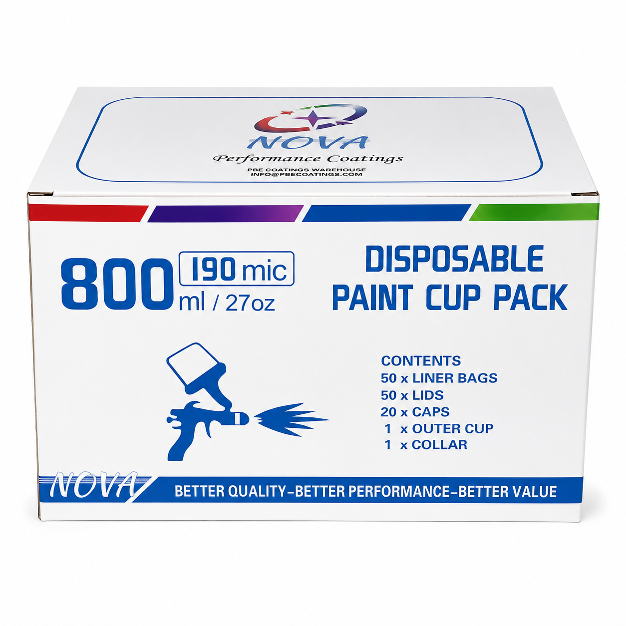Nova Disposable Paint Cup System Kit