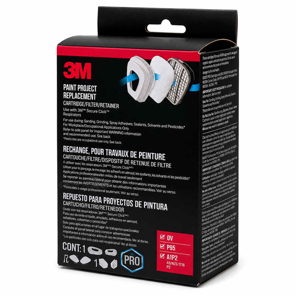 3M Paint Project Replacement Cartridge, Filter & Retainer Kit
