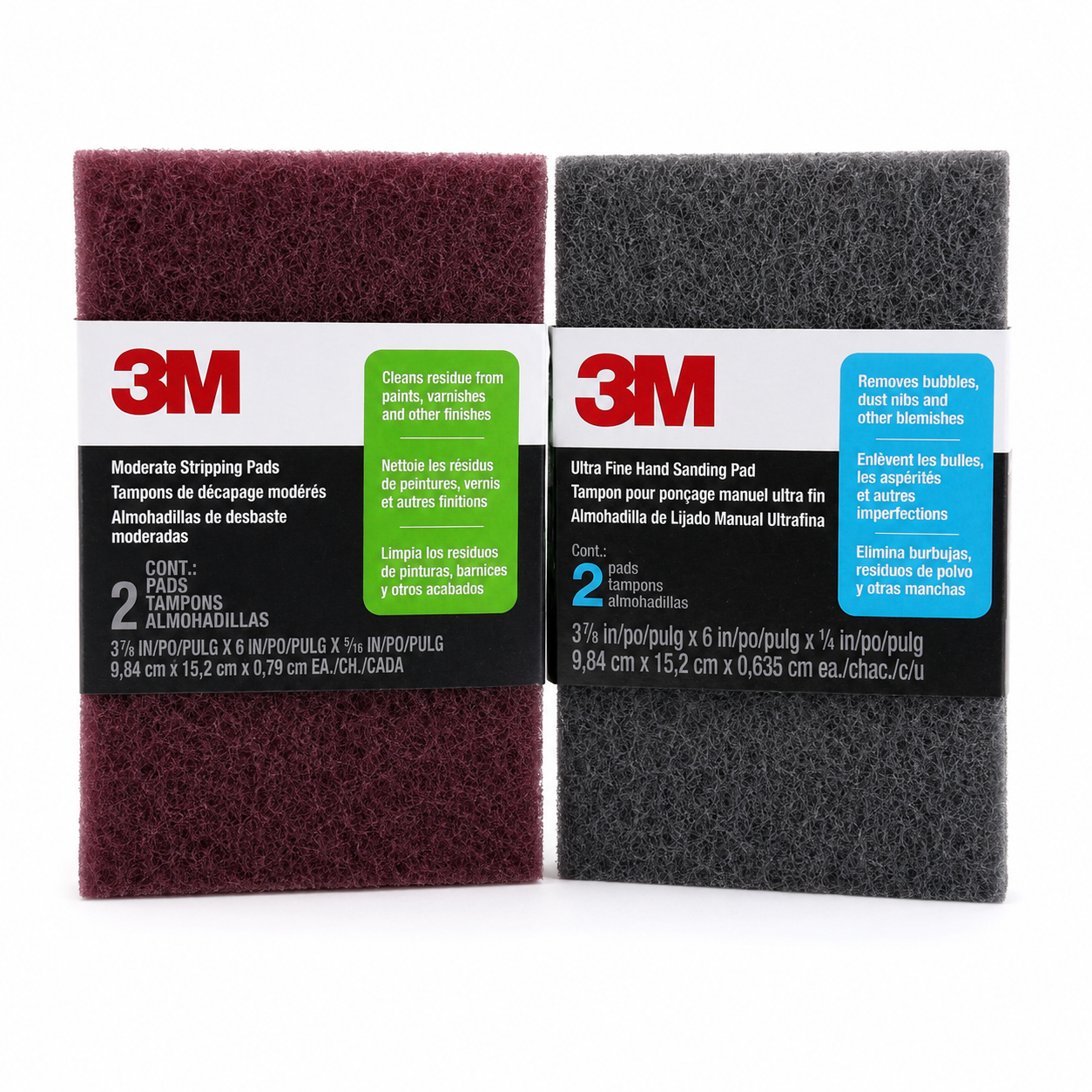 3M Hand Sanding Pads (2 Pack)