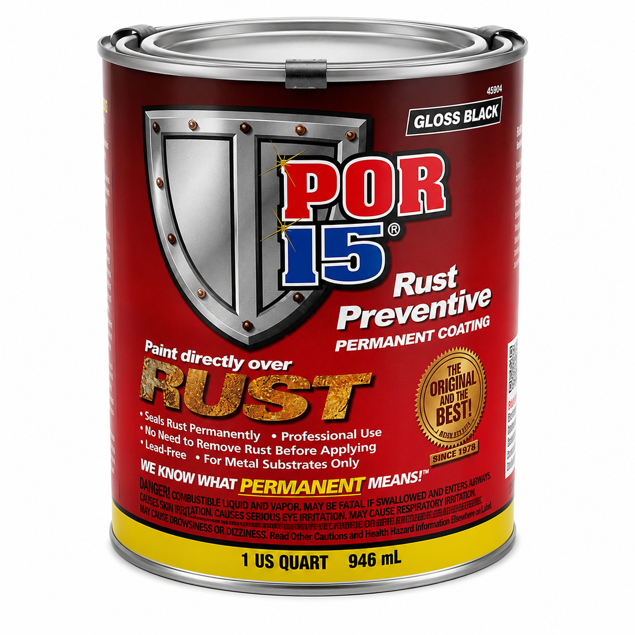 POR-15 Rust Preventive Coating – Gloss Black