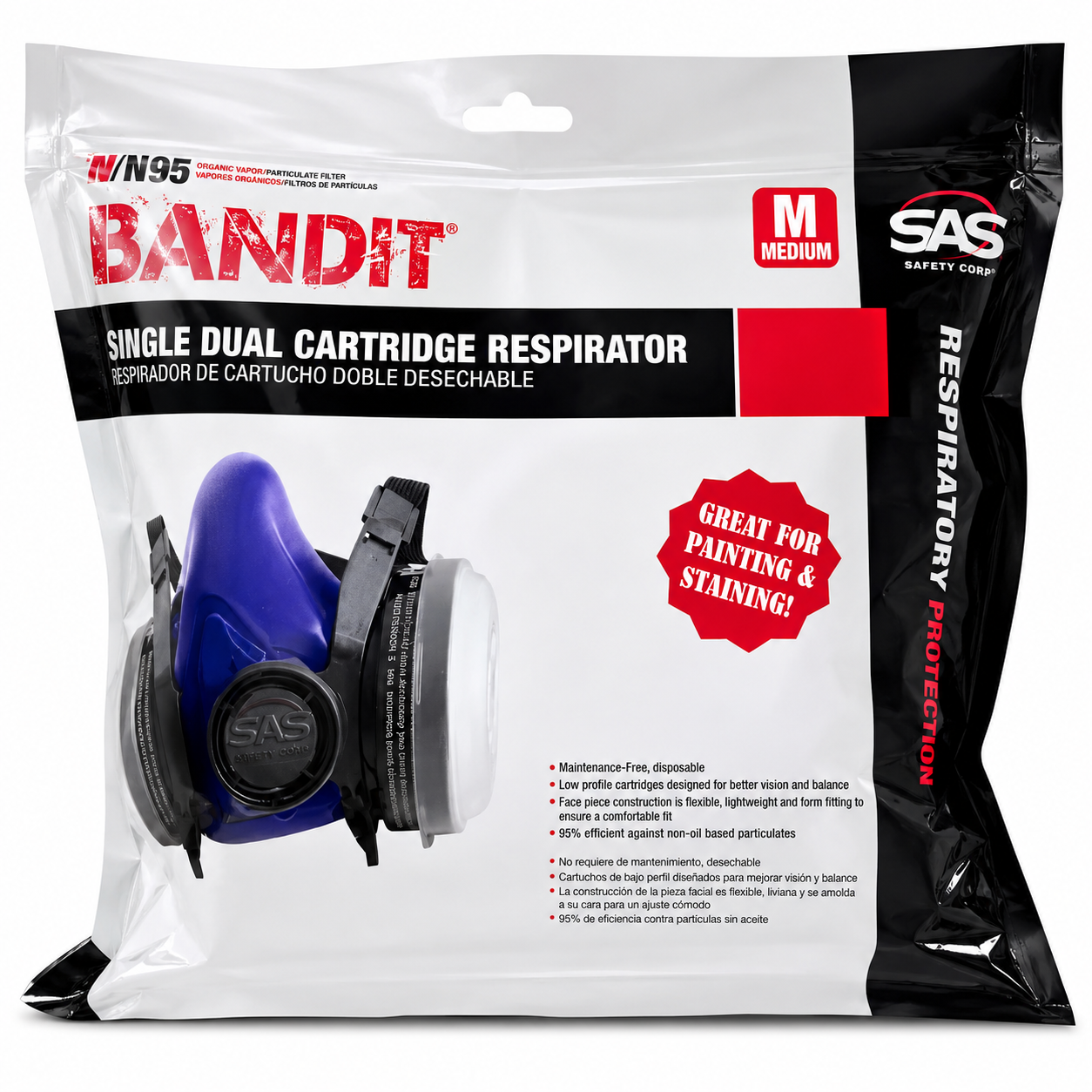 SAS Bandit Single Dual Cartridge Respirator