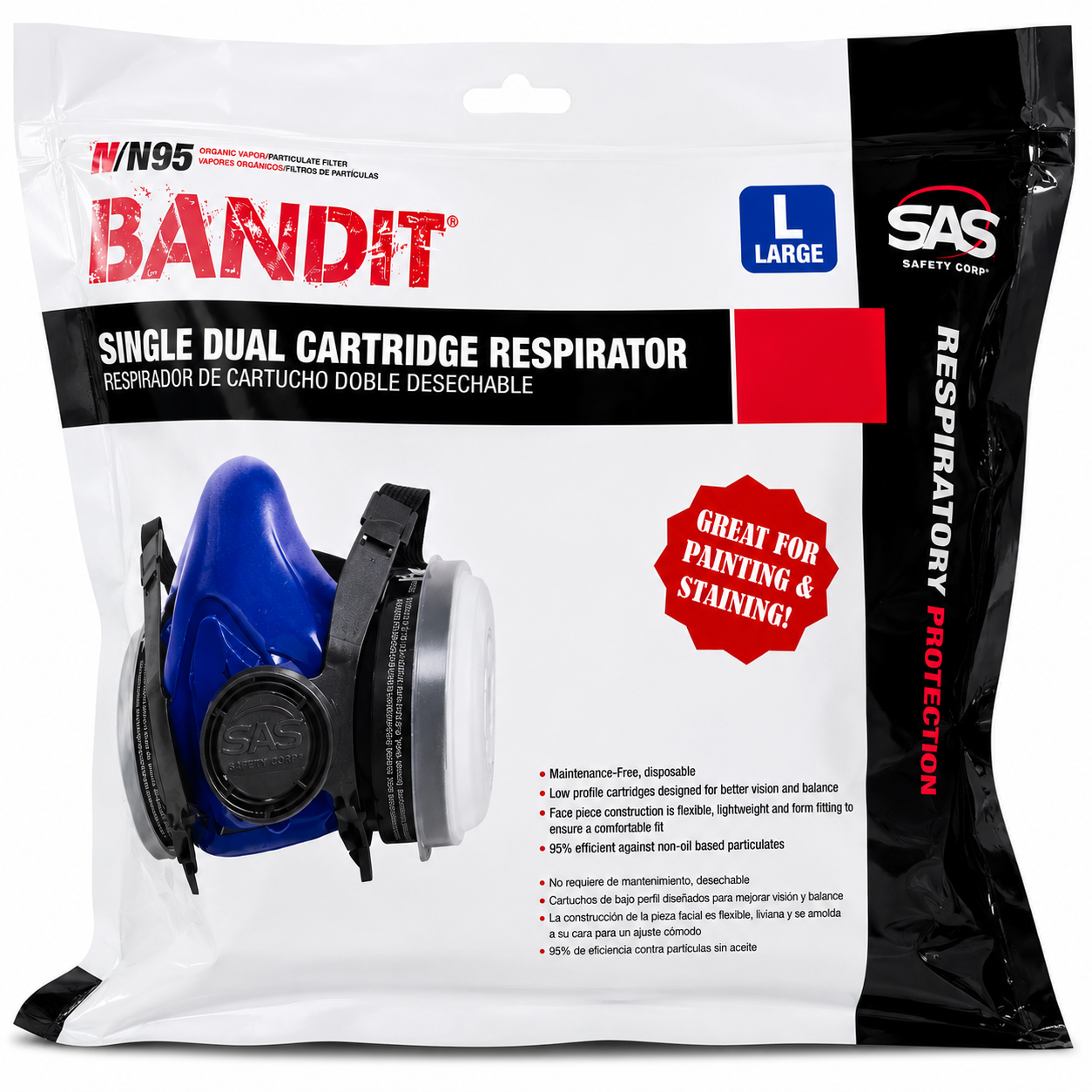 SAS Bandit Single Dual Cartridge Respirator
