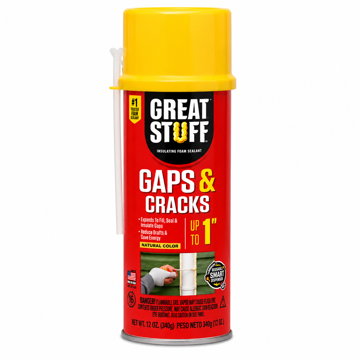 Great Stuff Gaps & Cracks Insulating Foam Sealant – 12 oz