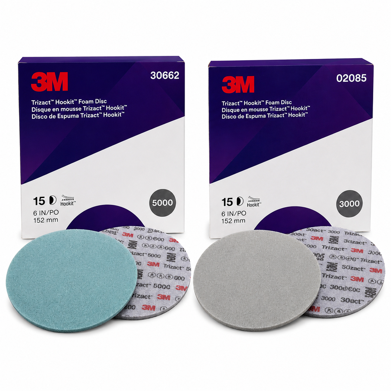 3M Trizact™ 443SA 6" Foam Abrasive Disc