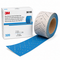 3M Blue Abrasive Sheet Roll Multi-Hole Hookit 320 Grit – 2.75" x 13 Yards (36195)