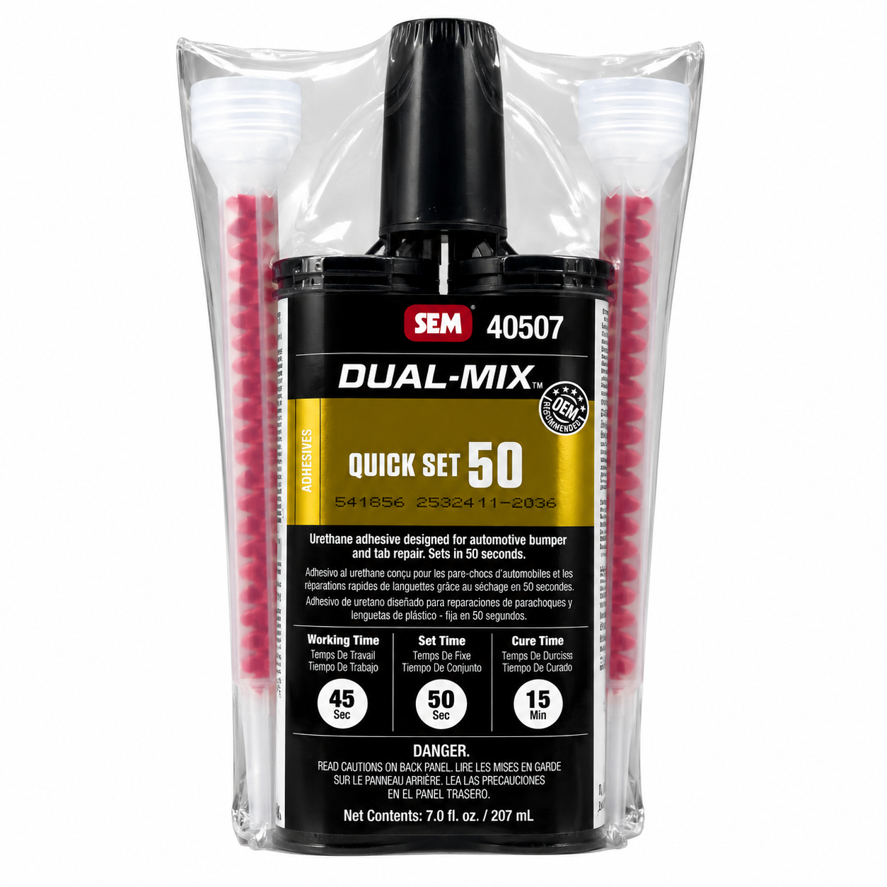 SEM Dual-Mix™ Quick Set 50 Urethane Bumper Repair Adhesive – 7 oz 40507