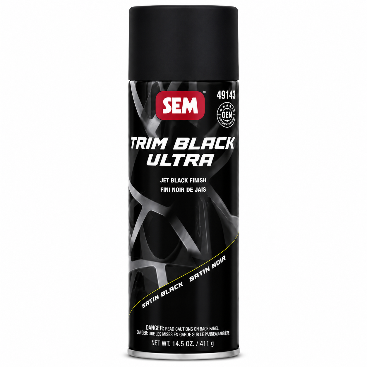 SEM Trim Black Ultra 49143 – Satin Black Aerosol – 14.5 oz