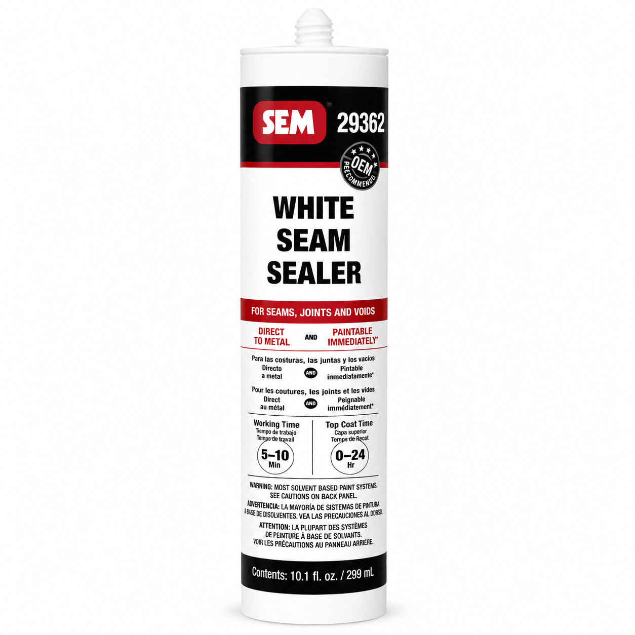 SEM Seam Sealer – White, Black & Beige – 10.1 oz