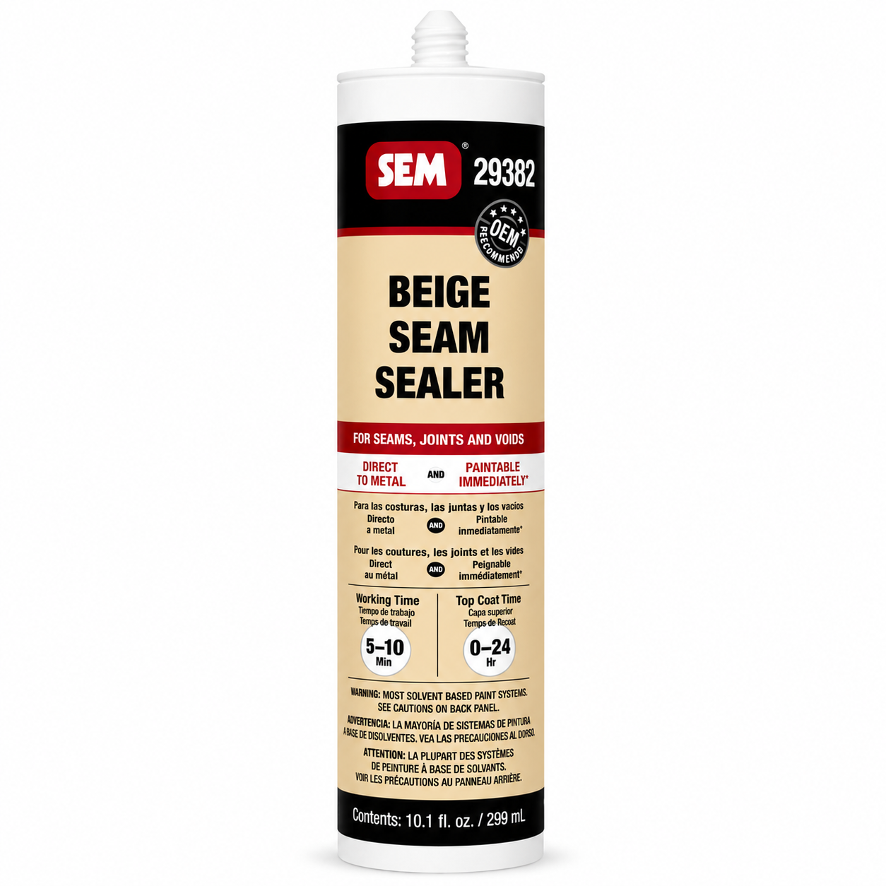 SEM Seam Sealer – White, Black & Beige – 10.1 oz
