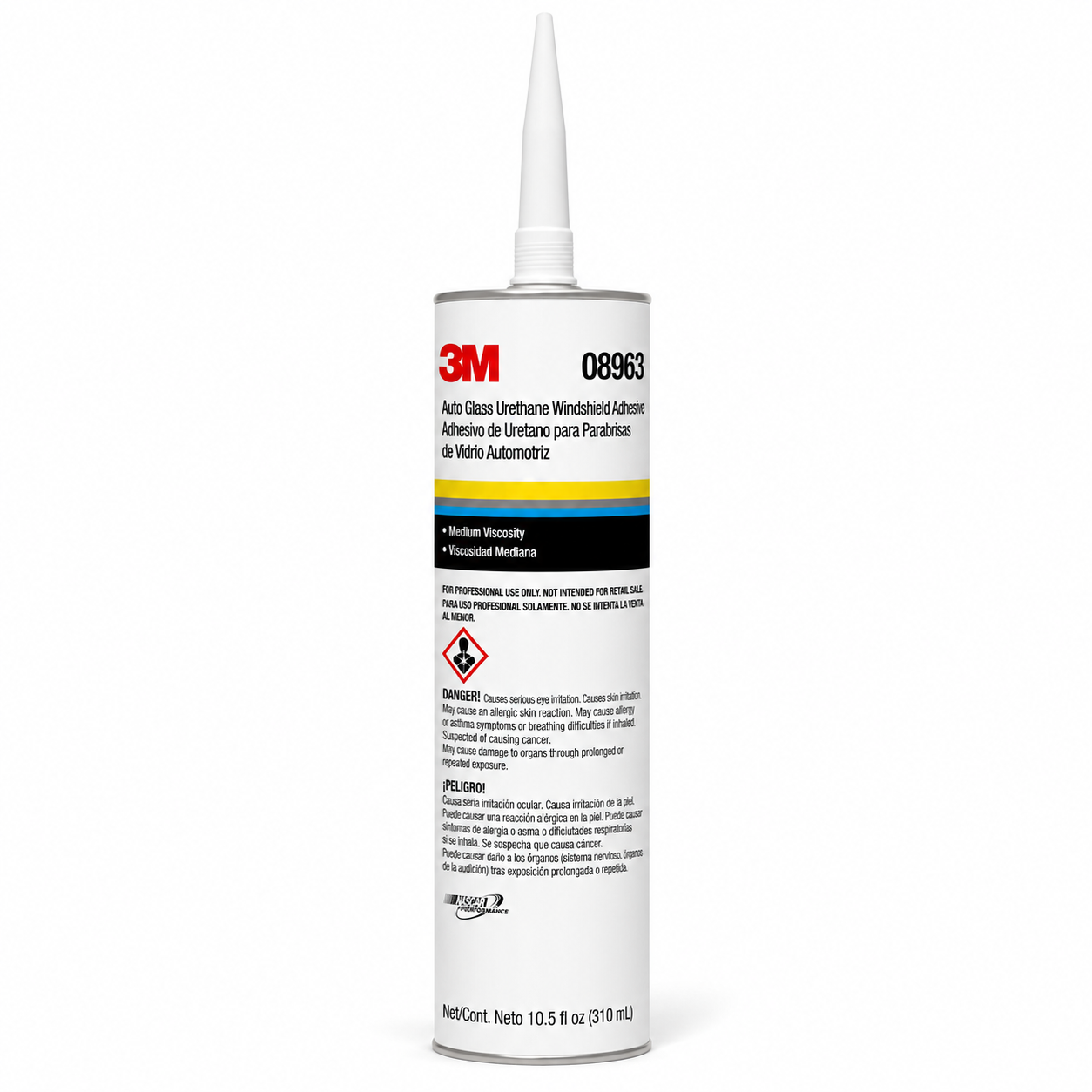 3M 08963 Auto Glass Urethane Windshield Adhesive – Medium Viscosity – 310 mL