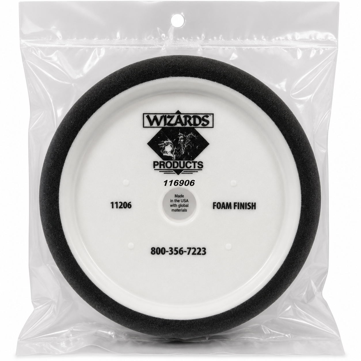Wizards Foam Finish Gray Pad 8.5" x 1.25" – Finishing Foam Pad