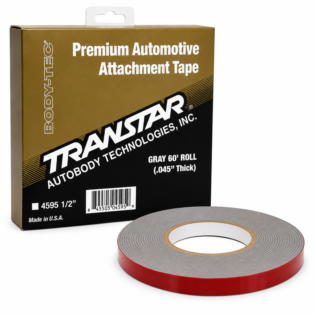 Transtar Premium Automotive Attachment Tape Gray 60' Roll