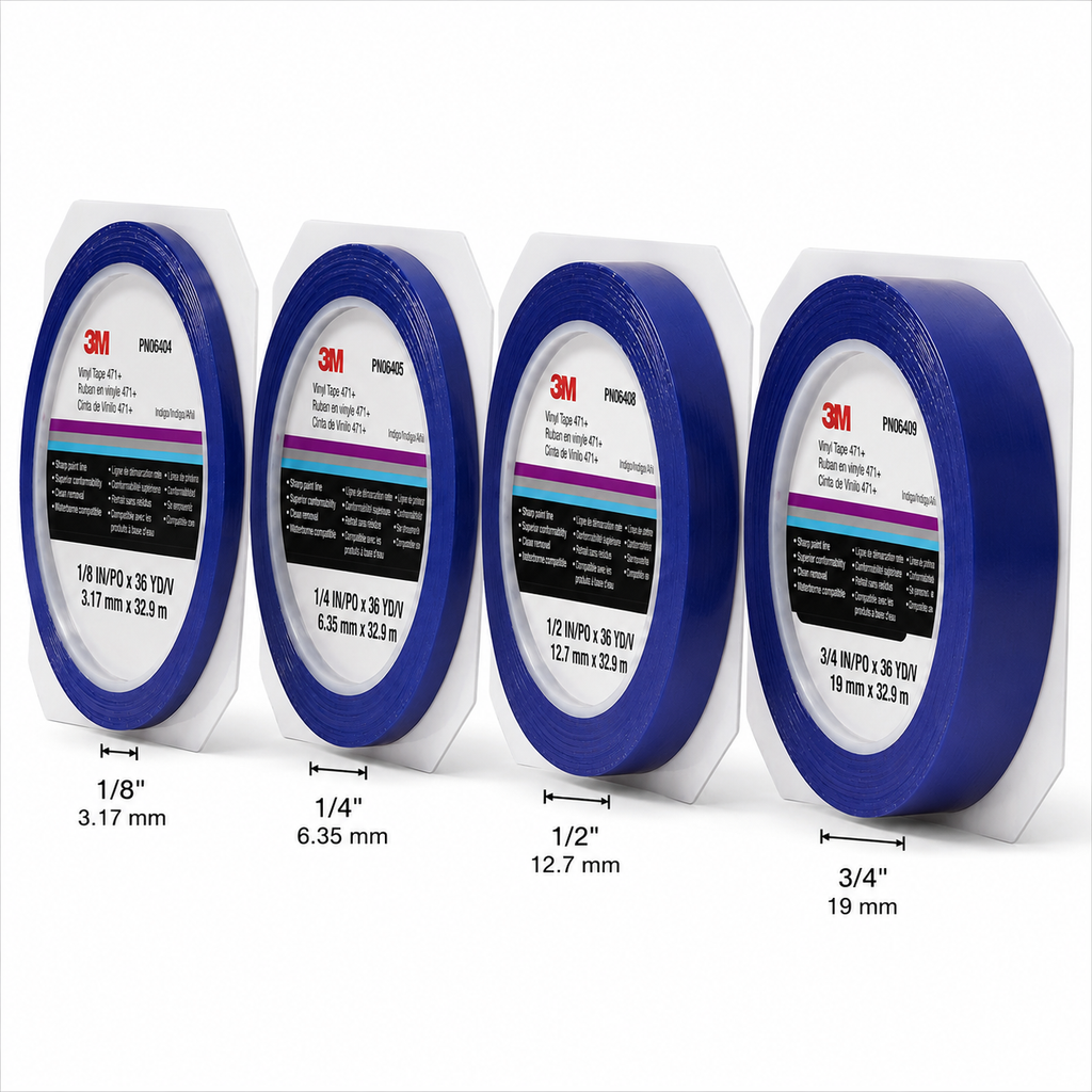 3M Vinyl Fine Line Tape 471+ - Indigo - 36 yd