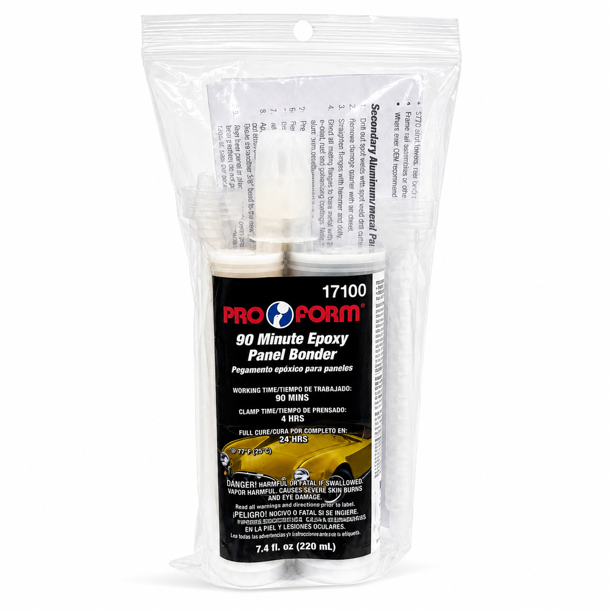 Pro Form 17100 90 Minute Epoxy Panel Bonder Kit – 220 mL (7.4 fl oz)