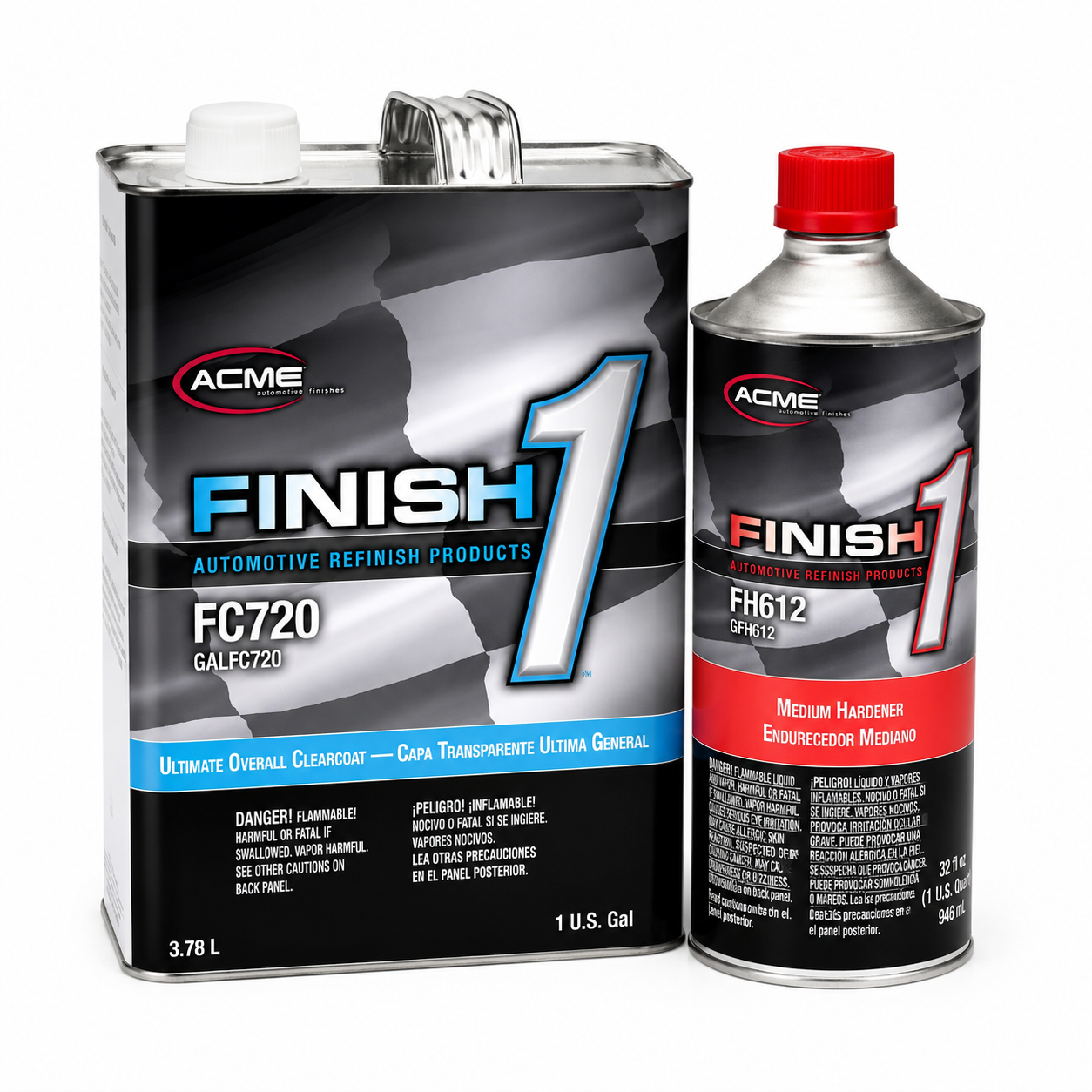 Finish 1 FC720 Ultimate Overall Clearcoat Kit (1 Gallon Clear + 1 Quart Hardener)