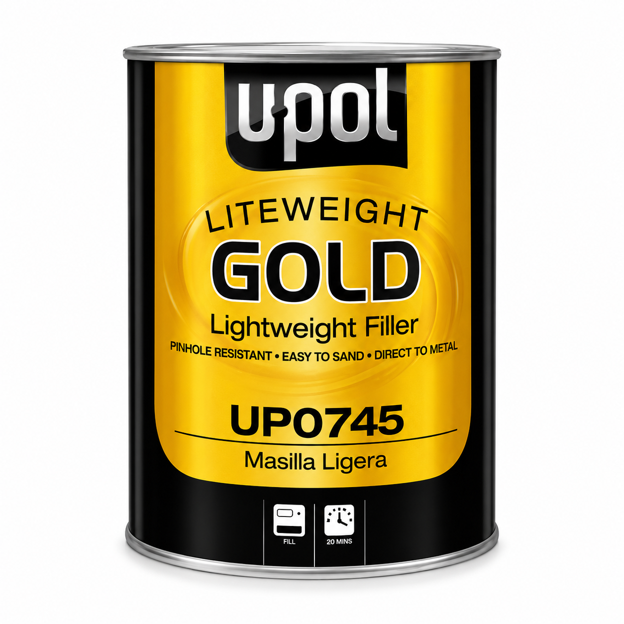 U-POL GOLD Lightweight Filler UP0745 – Premium Lightweight Body Filler (Gallon)