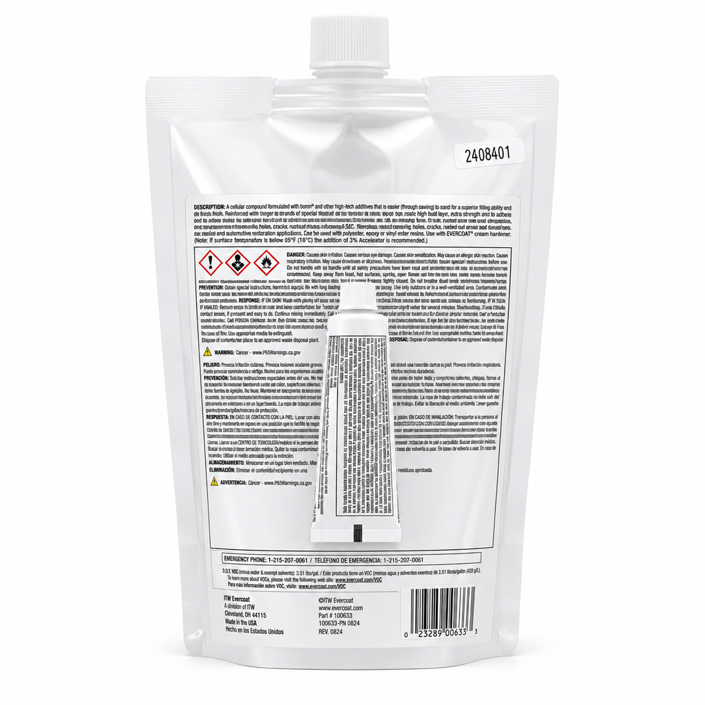 Evercoat Fiber Tech Reinforced Repair Compound Filler - 1.79 lb