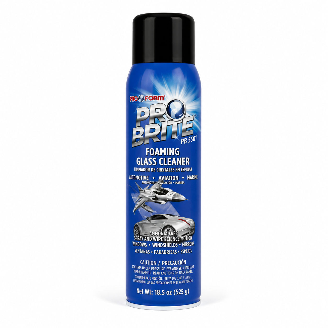 Pro Form Pro Brite Foaming Glass Cleaner PB5301 - 18.5 oz