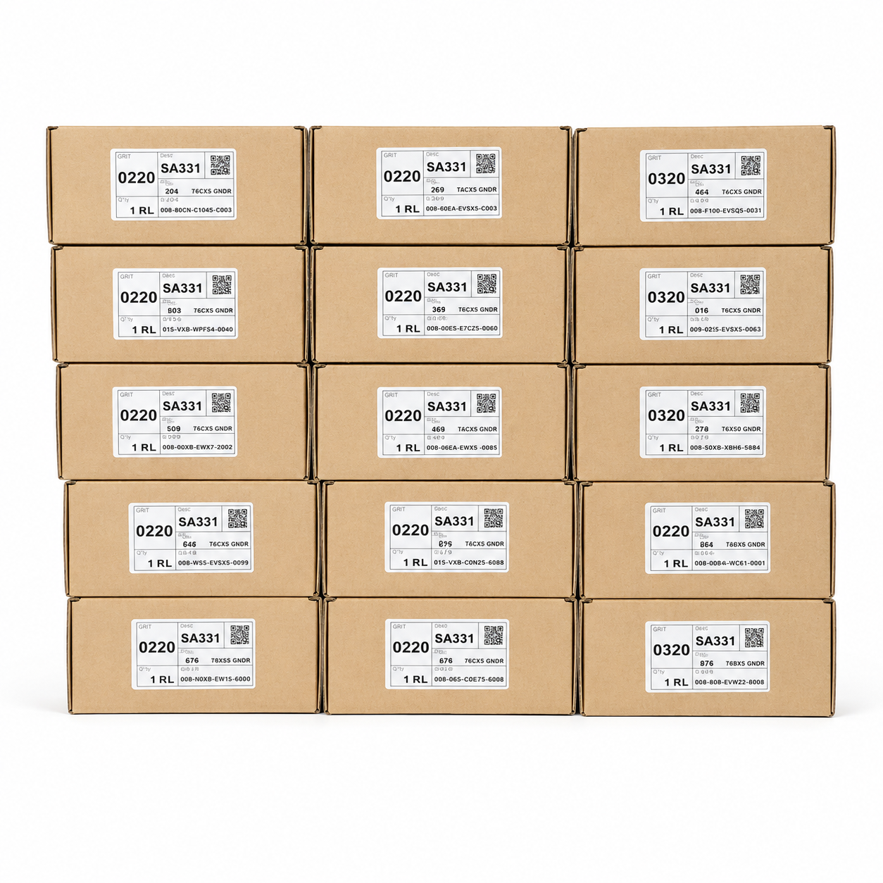 Deerfos SA331 Aluminum Oxide Abrasive Roll 2.75" x 25 Yards