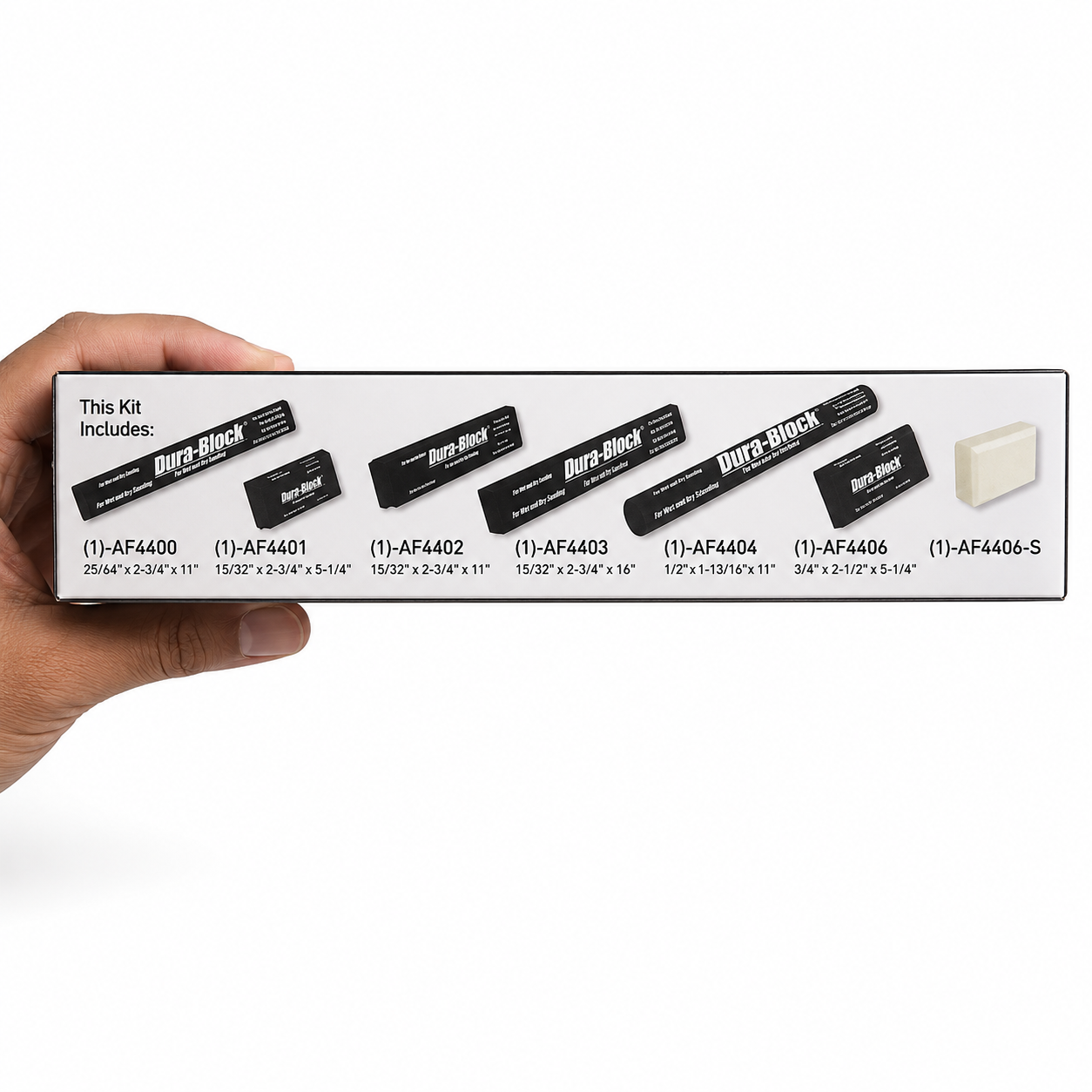Dura-Block AF44L 7 Piece Professional Sanding Block Kit