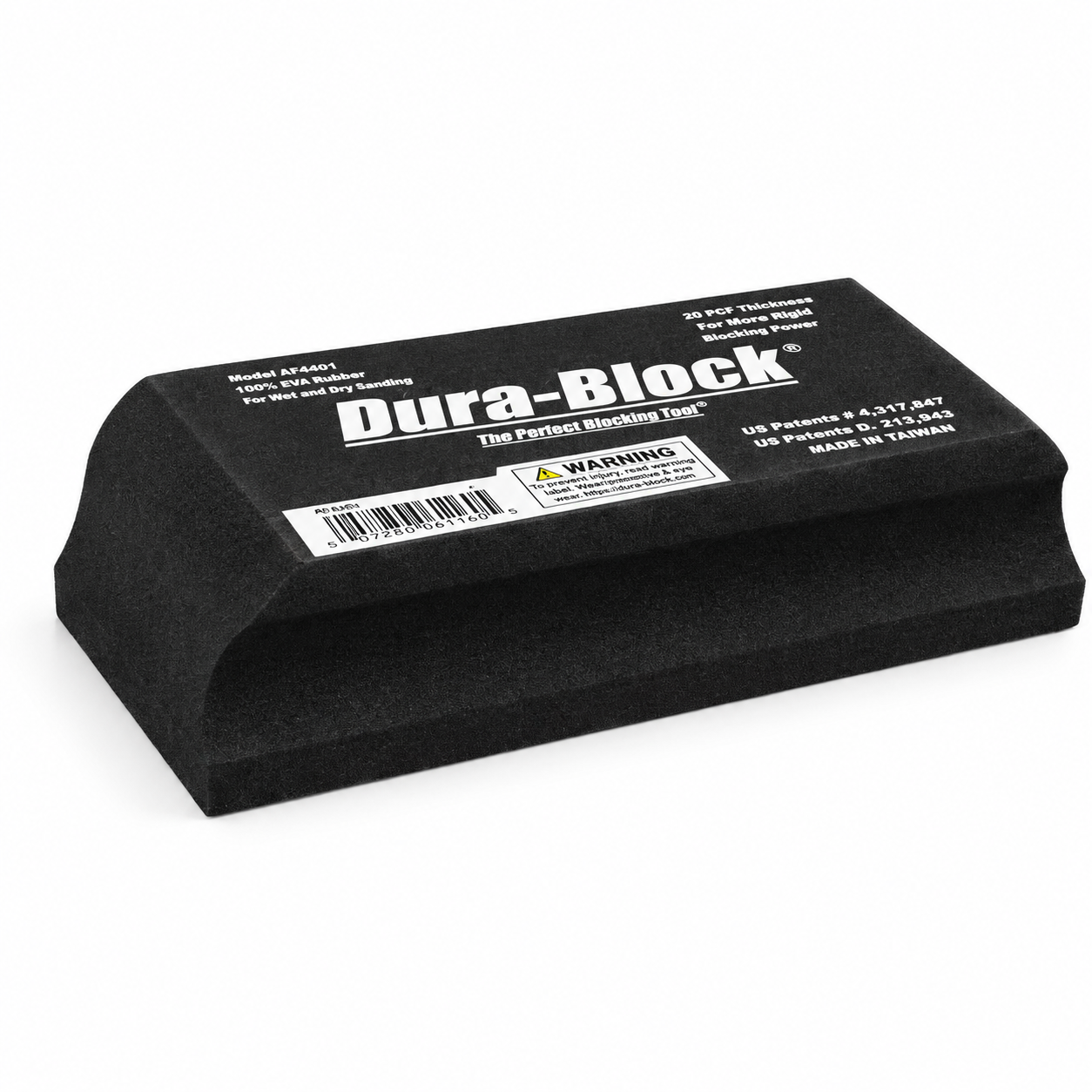 Dura-Block PSA AF4401 Sanding Block – Medium EVA Rubber Hand Sanding Block
