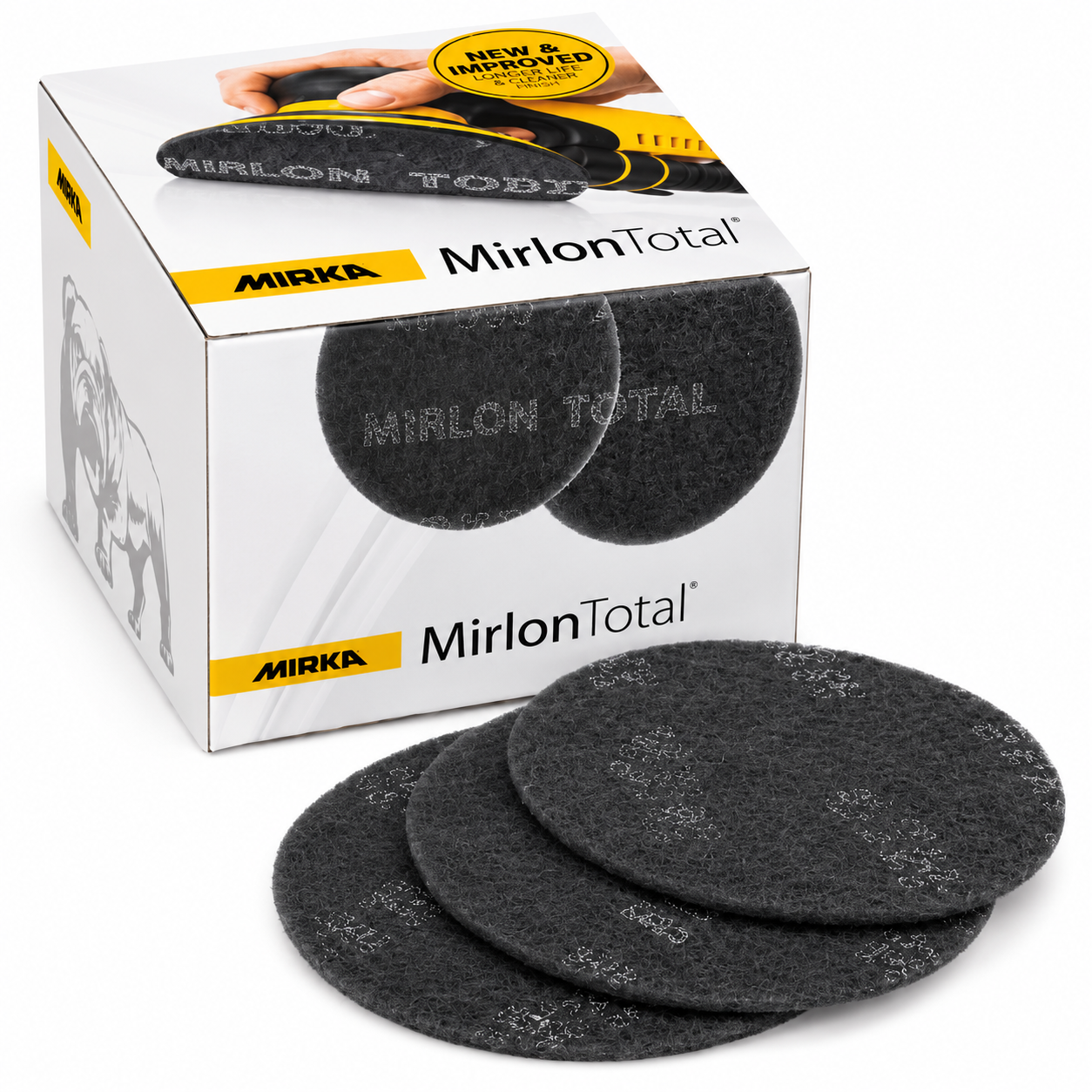 Mirka 18-241-800 Mirlon Total Disc 6" P800 Non-Woven Sanding Disc – 20 Pack