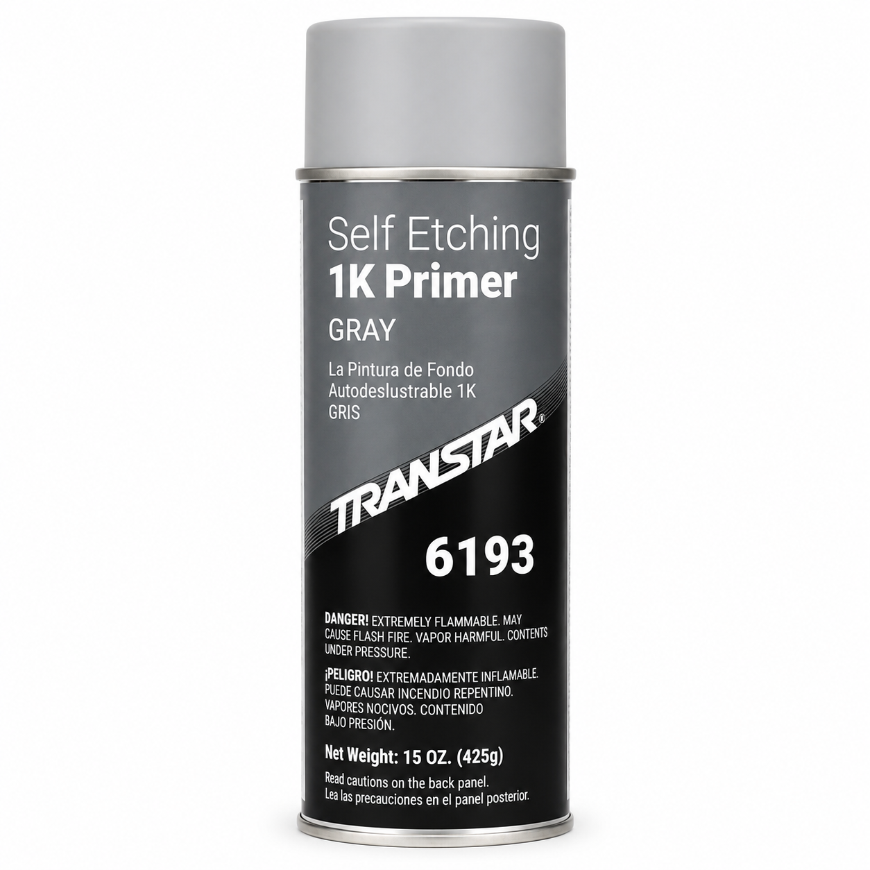 Transtar 6193 Self Etching 1K Primer Gray Aerosol 15 oz