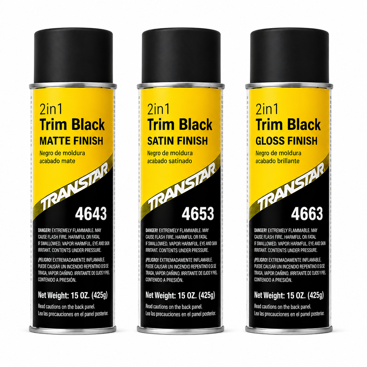 Transtar 2-in-1 Trim Black Aerosol – 15 oz