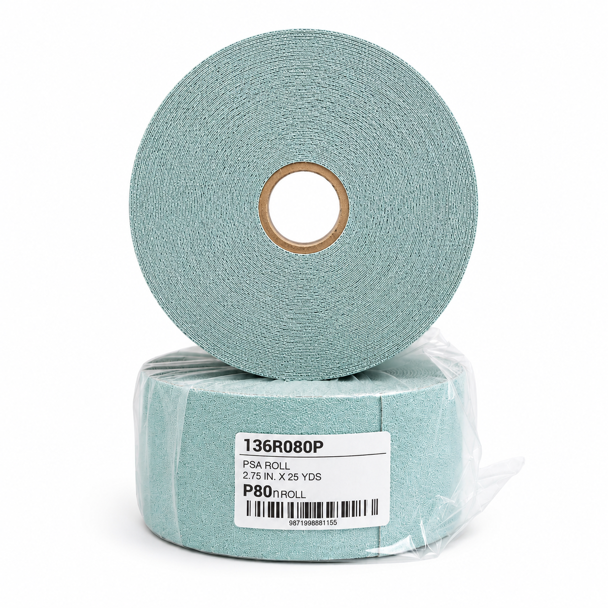 Sandwox 136 Green Eco Speedfix Series 2.75" PSA Sanding Roll