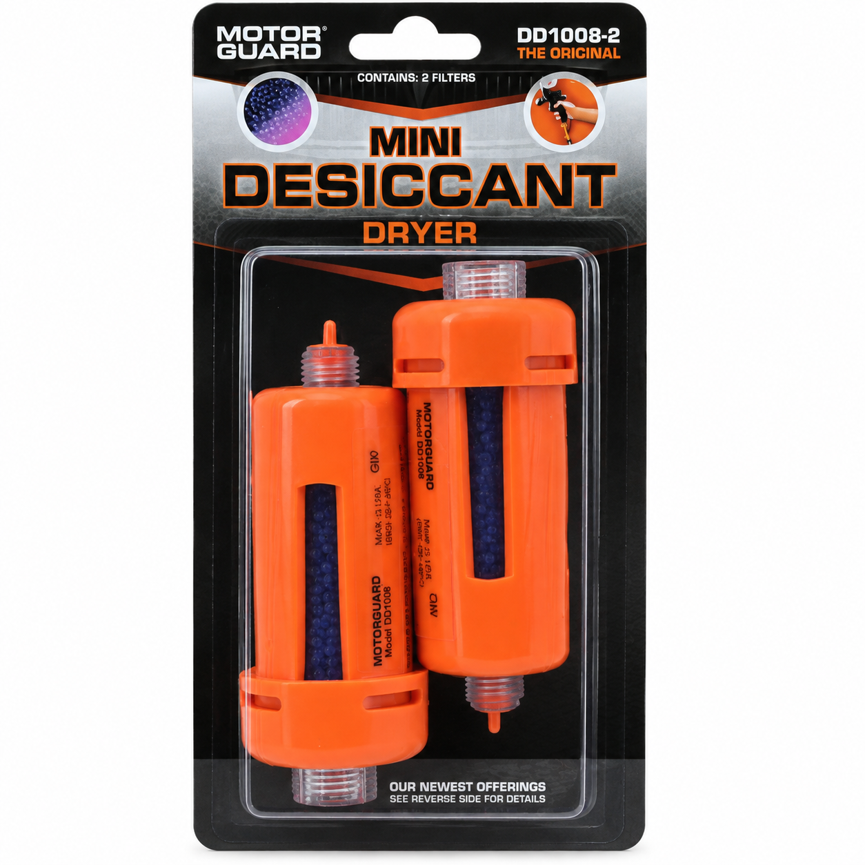 Motor Guard DD1008-2 Mini Desiccant Air Filter for Spray Guns – 2 Pack
