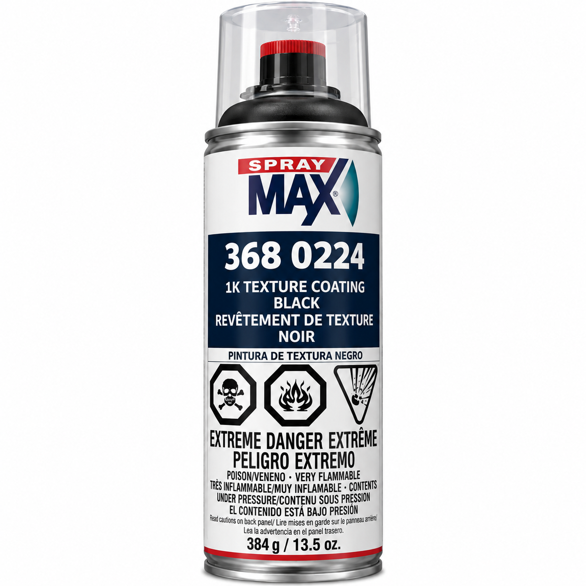 SprayMax 3680224 1K Texture Coating Black – 13.5 oz