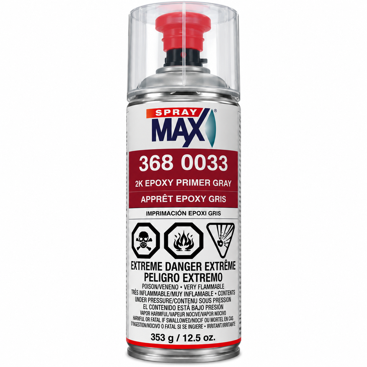 SprayMax 3680033 2K Epoxy Primer Gray – 12.5 oz