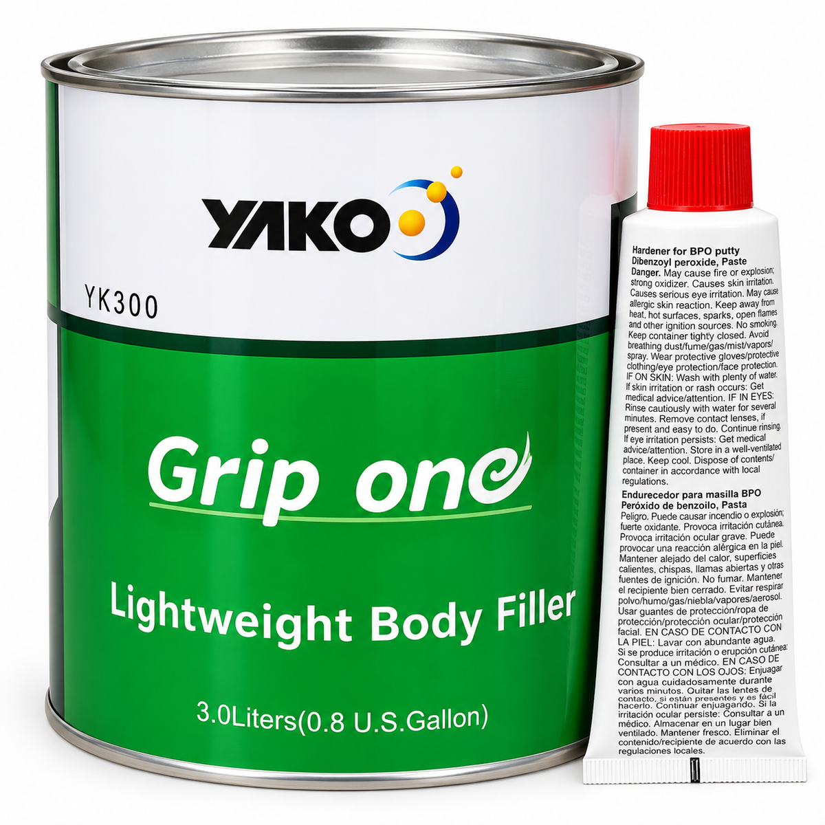 YAKOO YAKO Grip One Lightweight Body Filler 3L with Hardener – YK300