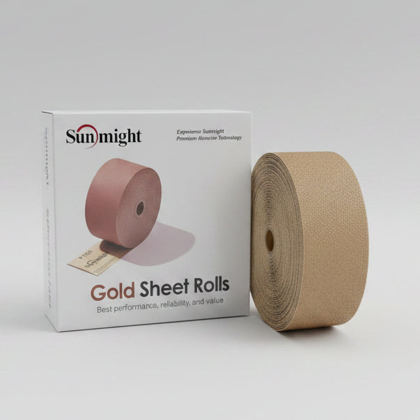 Sunmight PSA Gold Sheet Roll 2-3/4" x 25 Yards Sandpaper Roll