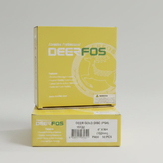 Deerfos Deer Gold 6" PSA Sanding Disc - Solid (No Hole)