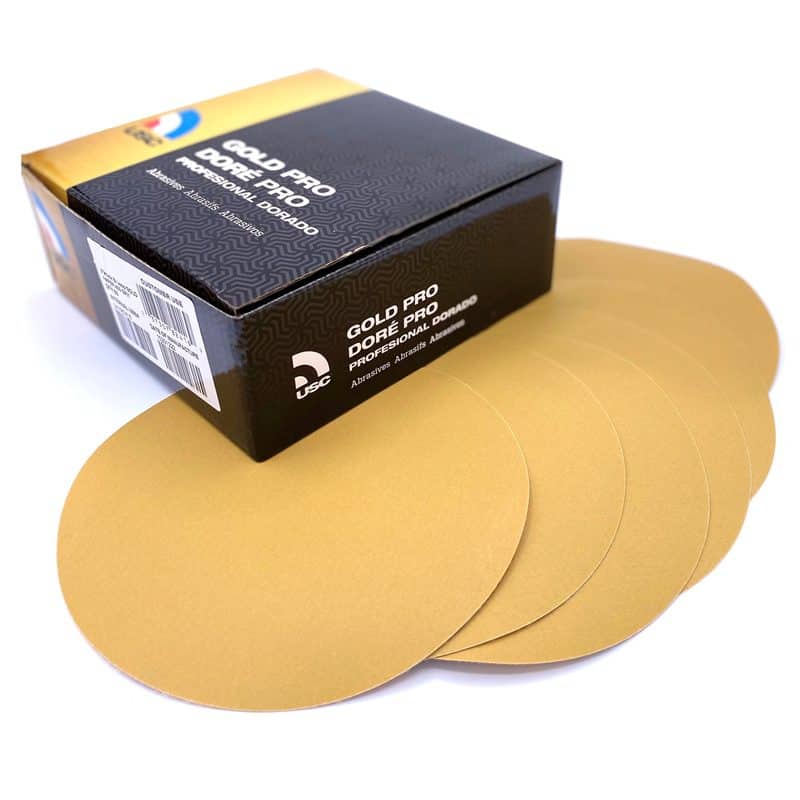 USC Gold Pro 6" PSA Sanding Disc P240 - Box of 100 (082312)